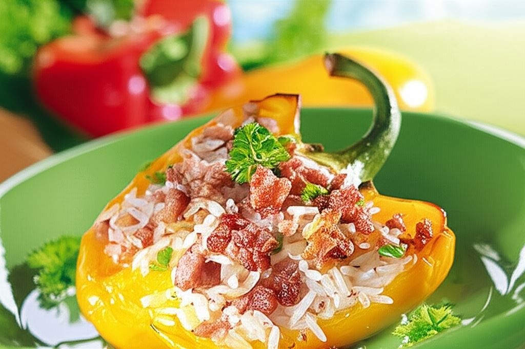 Papryka faszerowana ryżem i mięsem