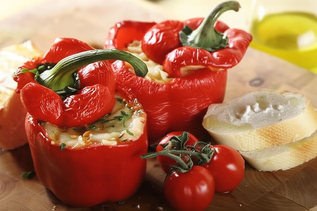 Papryka faszerowana z soczewicą