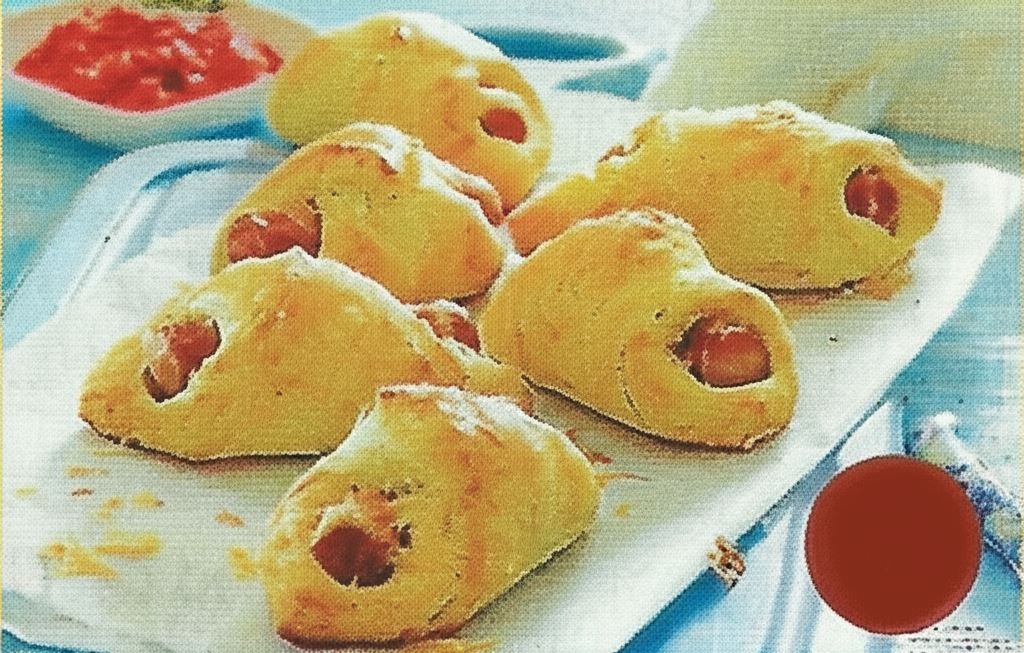 Parówki w cieście serowym