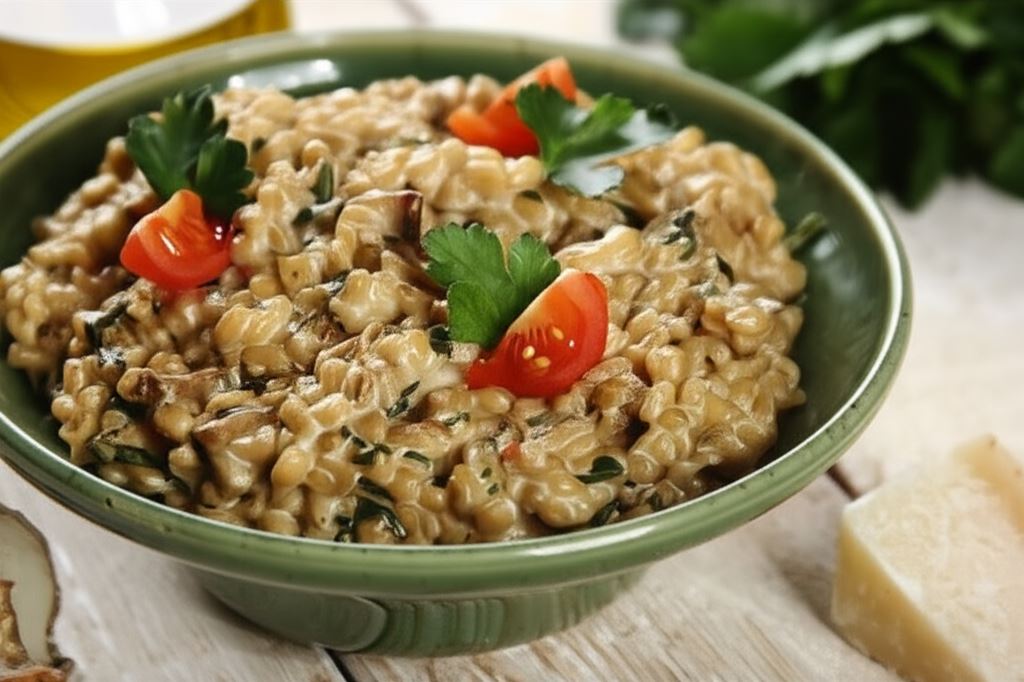 Pęczak z grzybami a la risotto