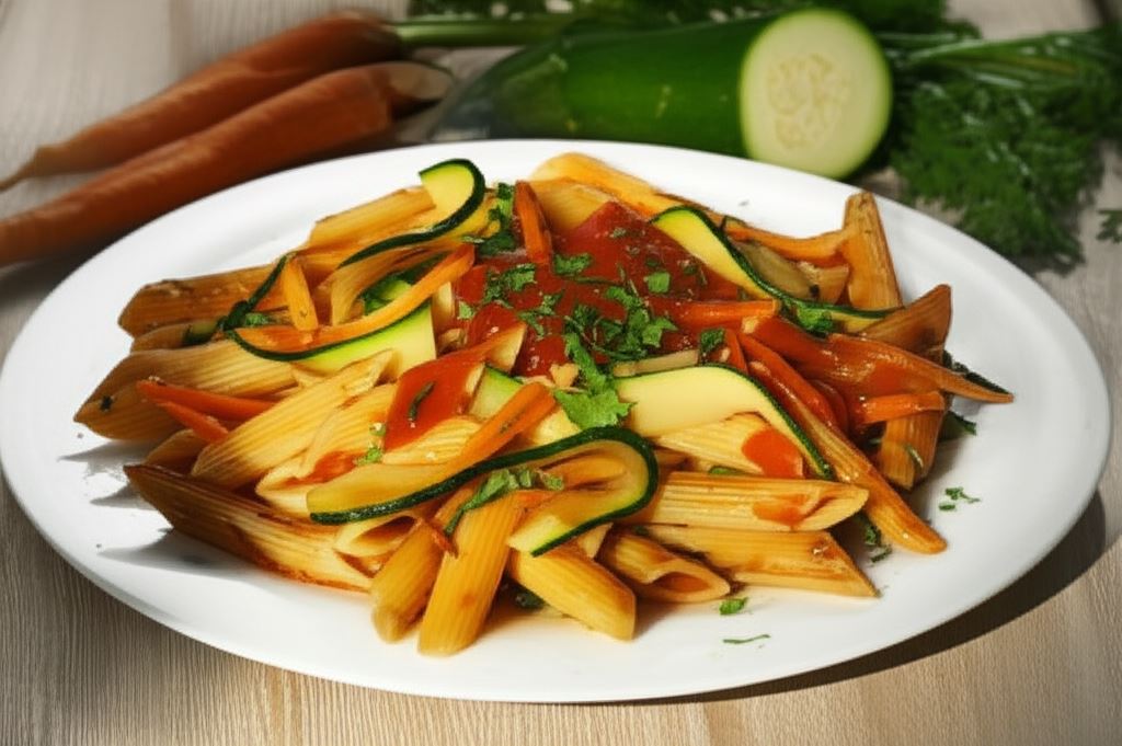 Penne w pomidorowym sosie