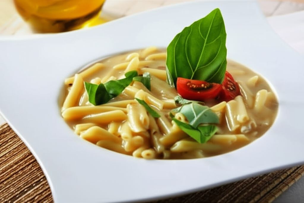 Penne z sosem pieczarkowym