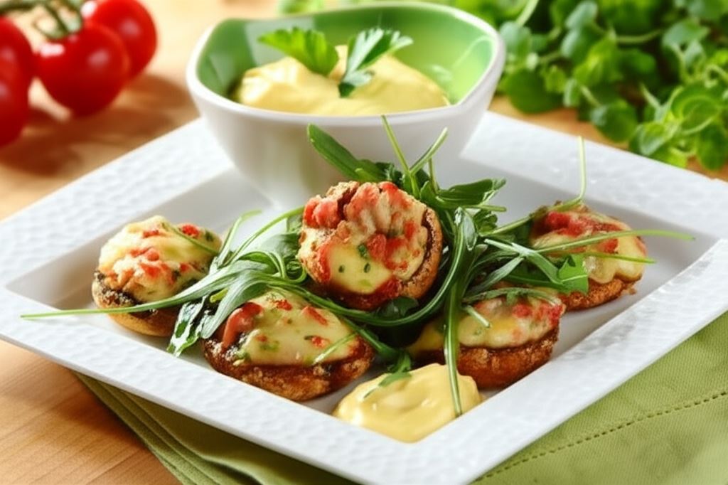 Pieczarki faszerowane