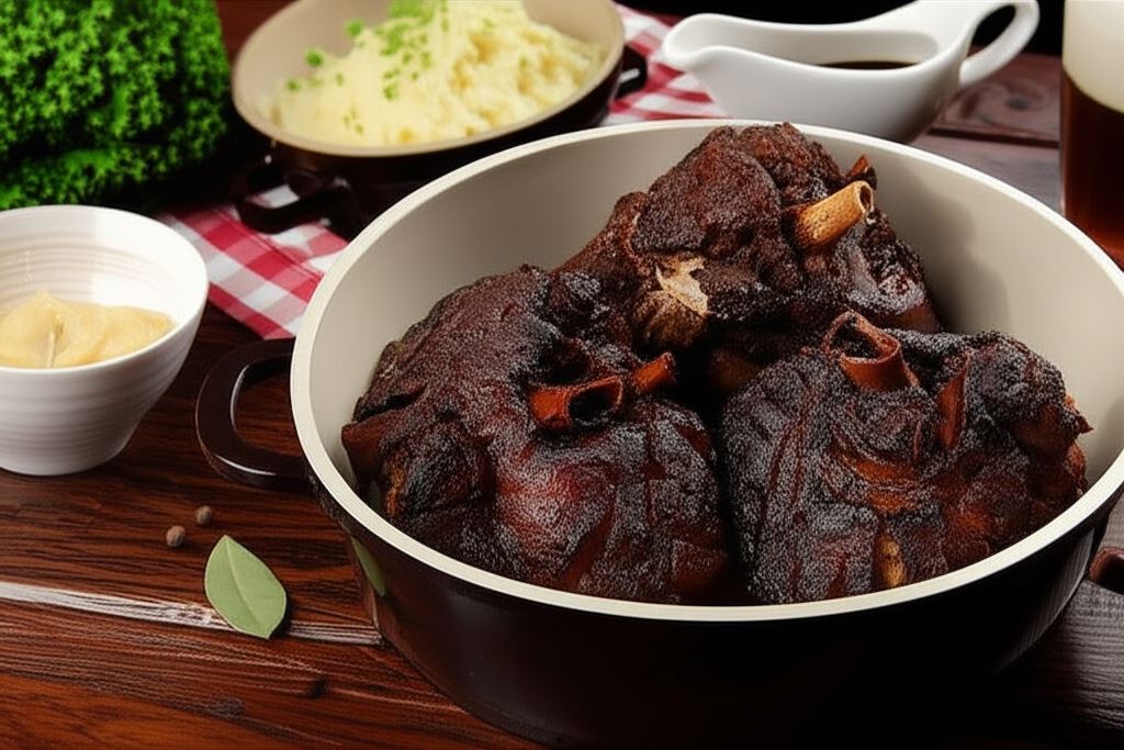 Pieczona golonka w piwie