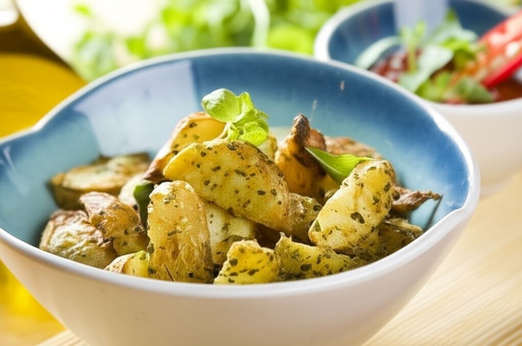 Pieczone łódeczki z ziemniaków