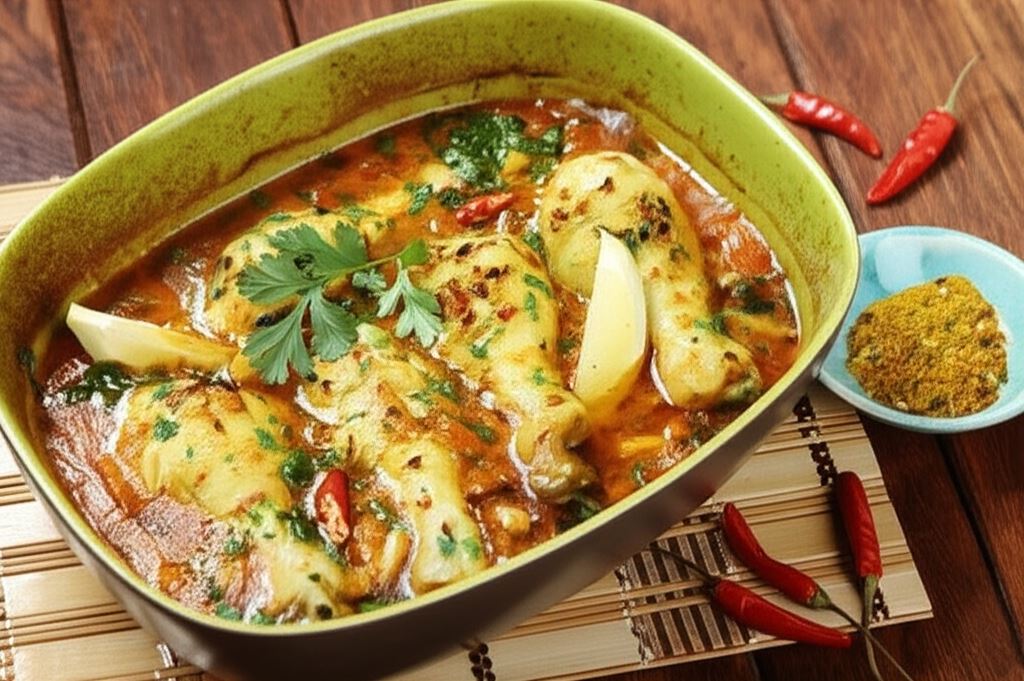 Pieczone uda z kurczaka z ciecierzycą