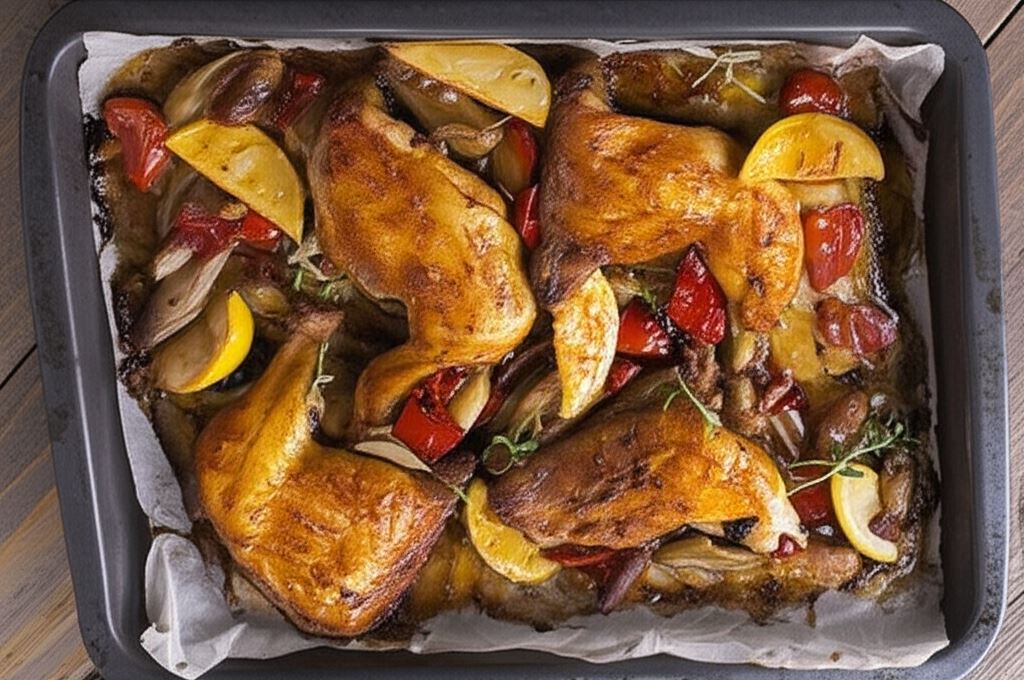 Pieczone udka w stylu śródziemnomorskim