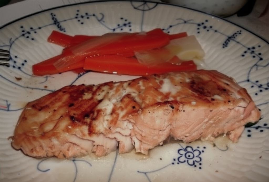 Pieczony łosoś teriyaki