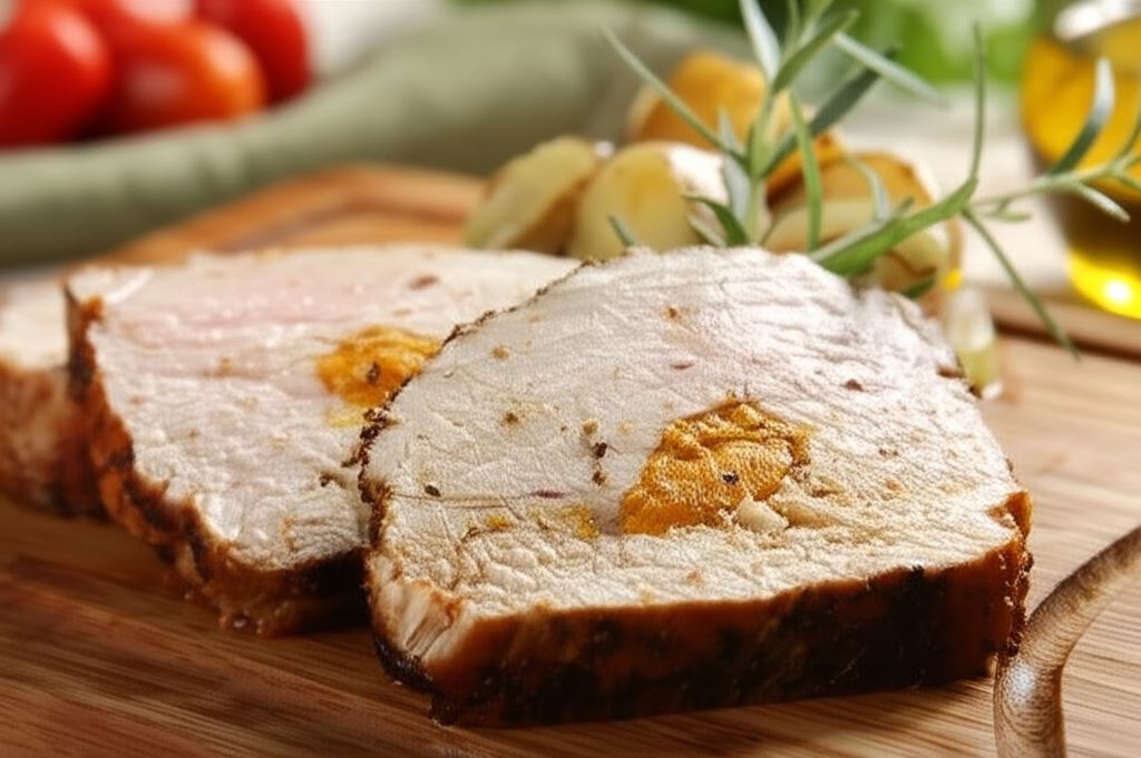 Pieczony schab z dynią i majerankiem