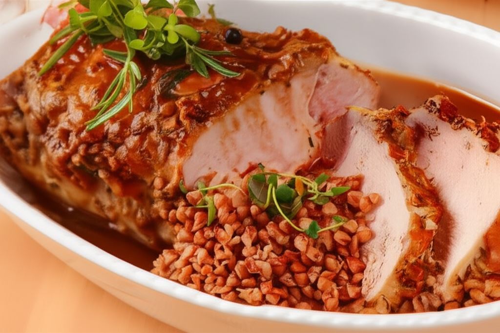 Pieczony schab z ziołami