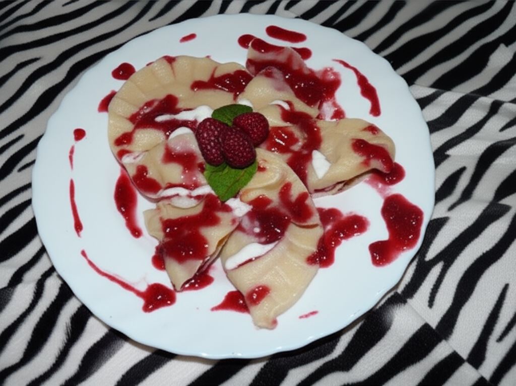 Pierogi malinowo-serowe