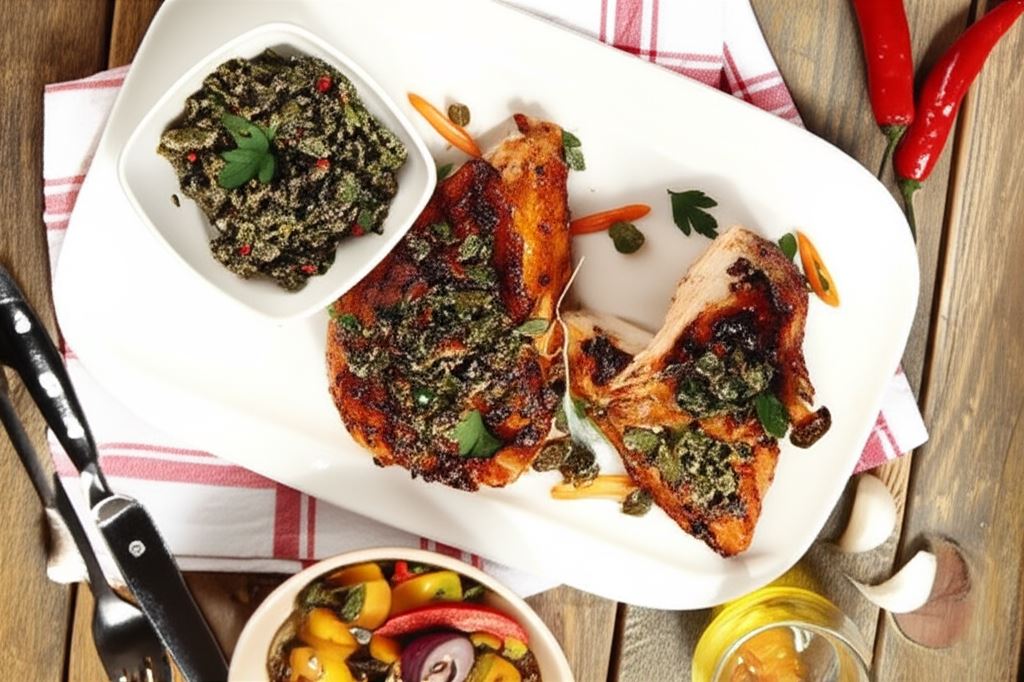 Pierś kurczaka z tapenadą z oliwek