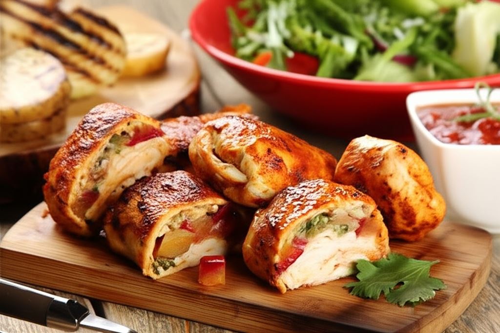 Pierś z kurczaka z brzoskwiniami