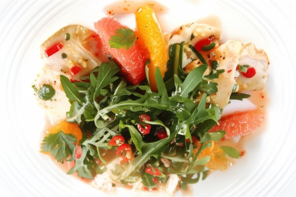 Pierś z kurczaka z rukolą