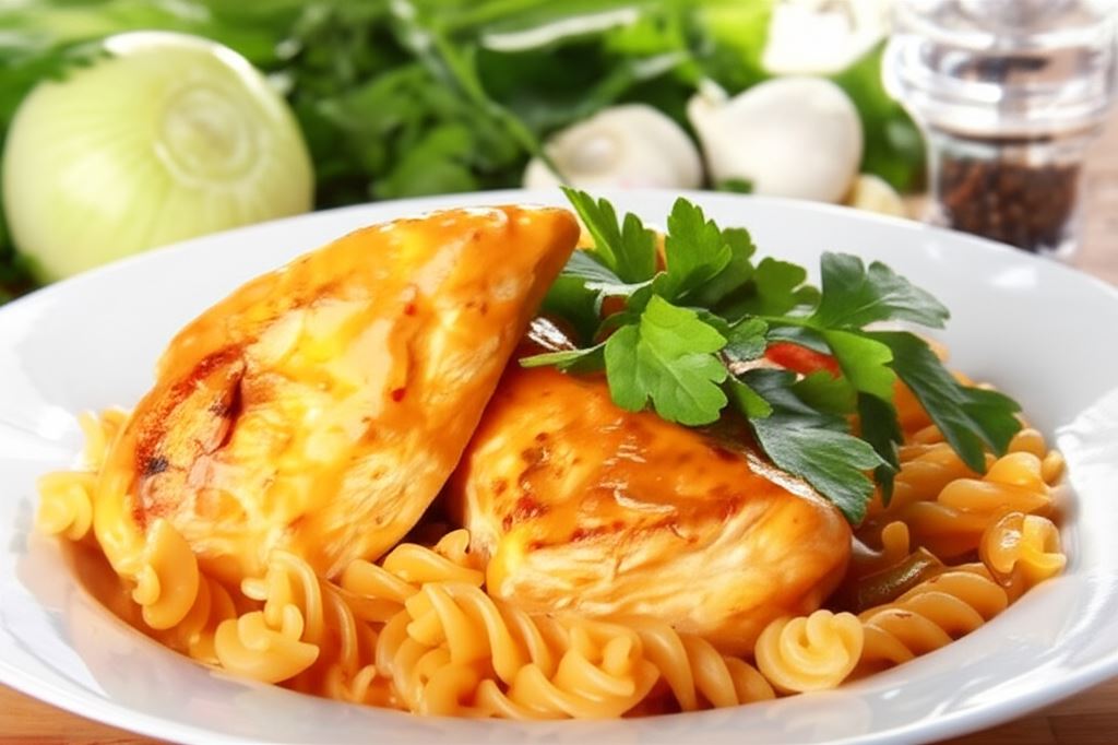 Piersi z kurczaka w sosie