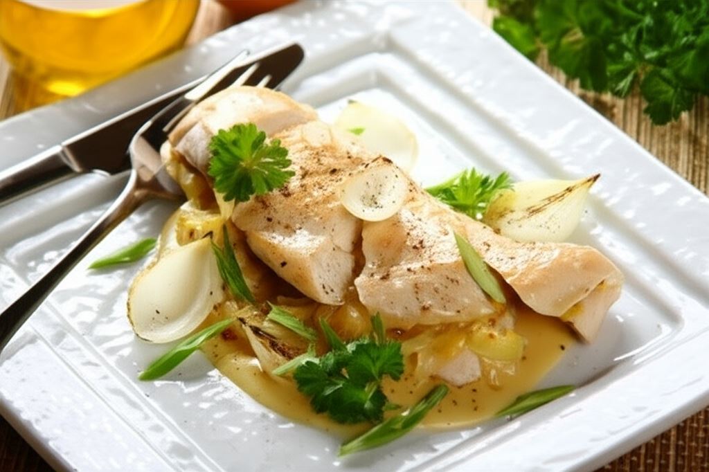 Piersi z kurczaka z serem i cebulą