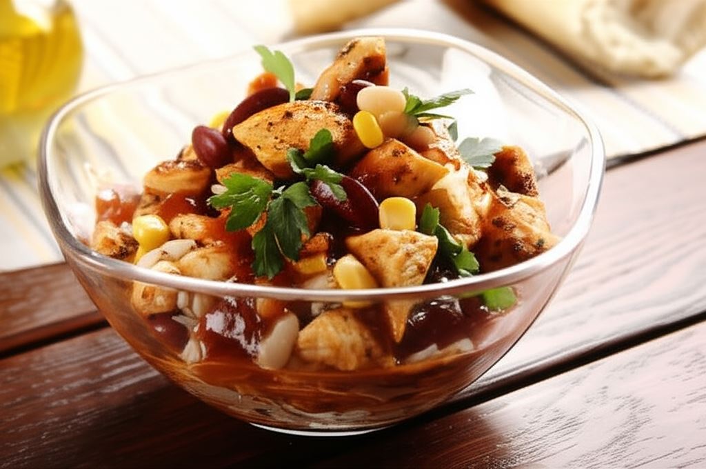 Pikantna sałatka meksykańska z ryżem