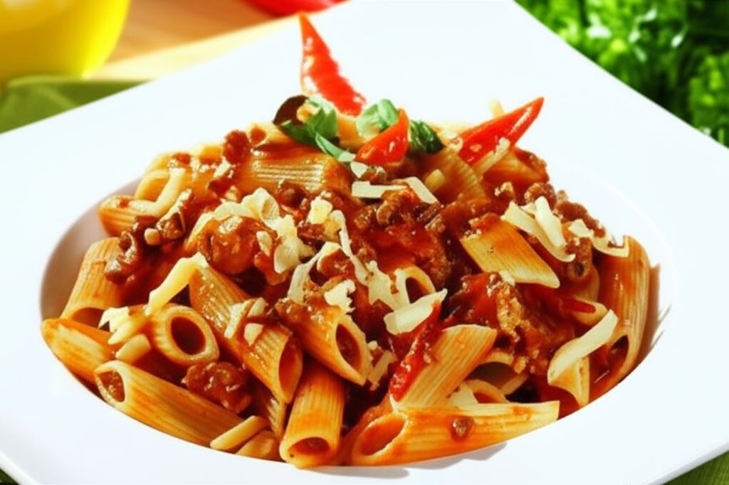 Pikantne penne bolognese
