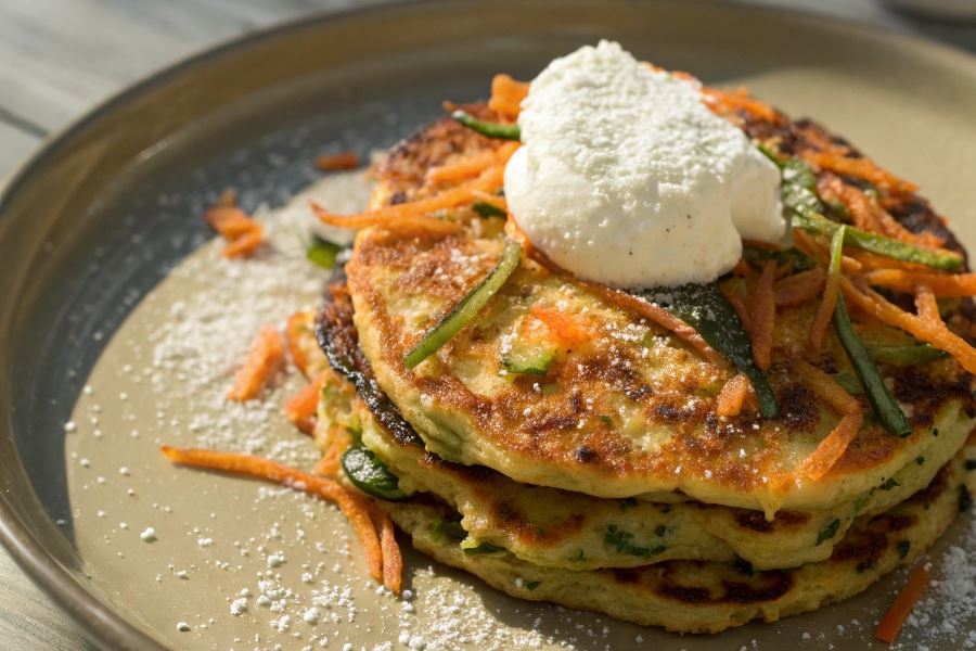 Placek z marchewką i cukinią