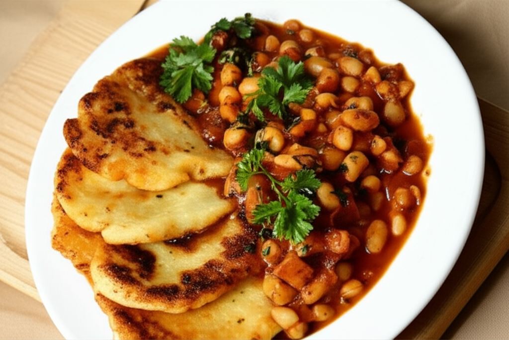 Placki ziemniaczane z fasolką