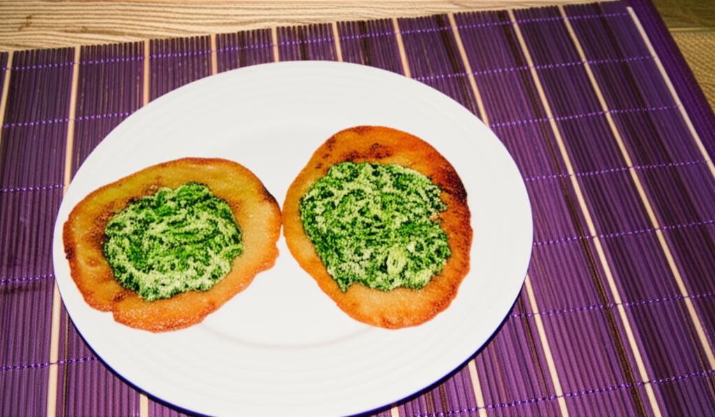 Placki ziemniaczane z kremowym szpinakiem