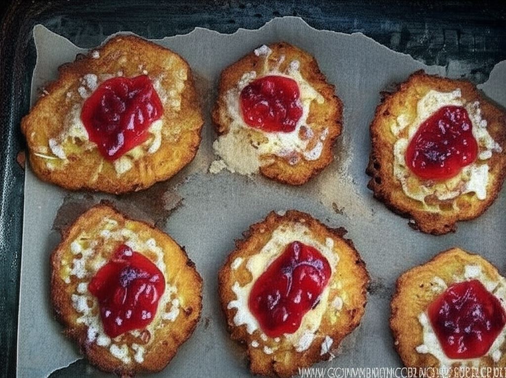 Placki ziemniaczane z oscypkiem i żurawiną