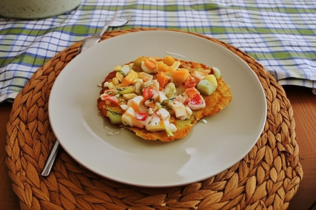 Placki ziemniaczane z sosem wiosennym