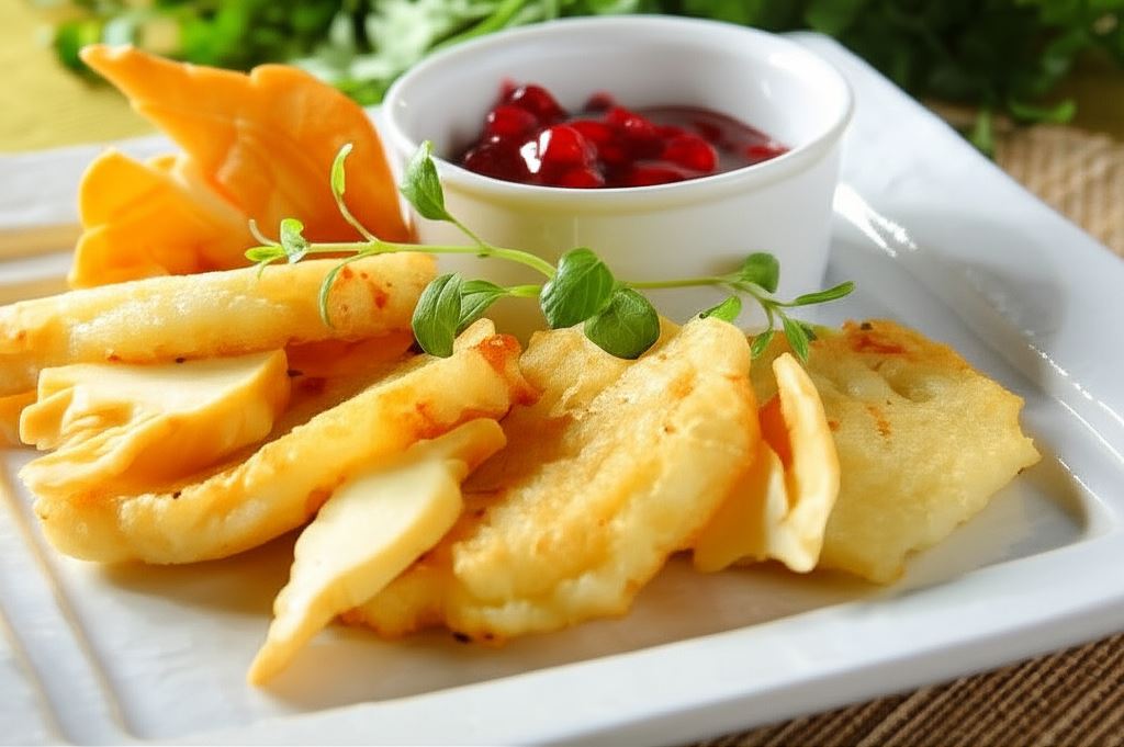 Placki ziemniaczane z żurawiną i oscypkiem