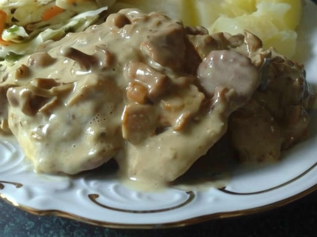 Polędwiczki z sosem kurkowym