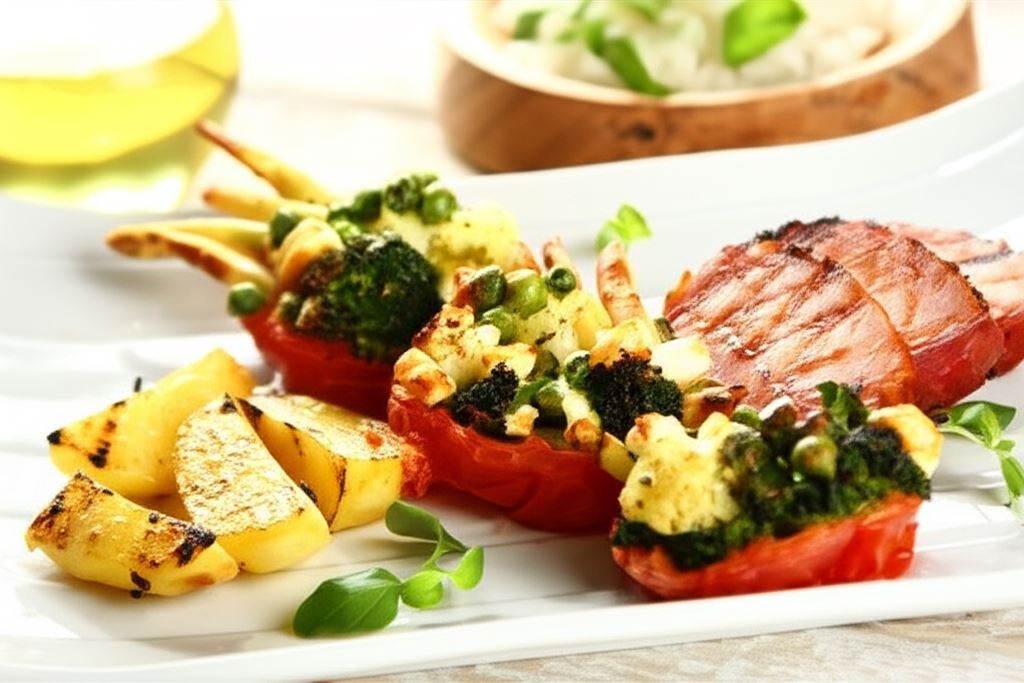 Pomidorki faszerowane warzywami z patelni