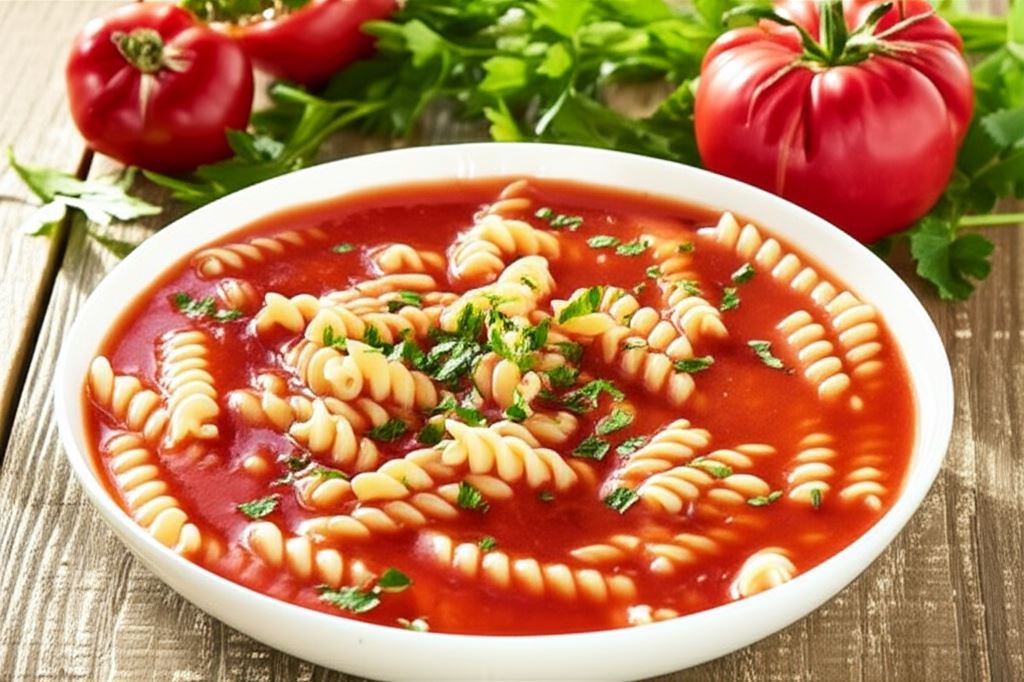 Pomidorowa z makaronem
