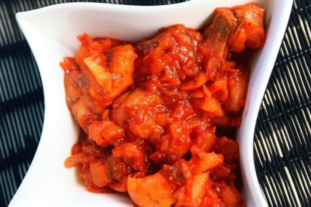 Pomidorowe śledzie z cebulką