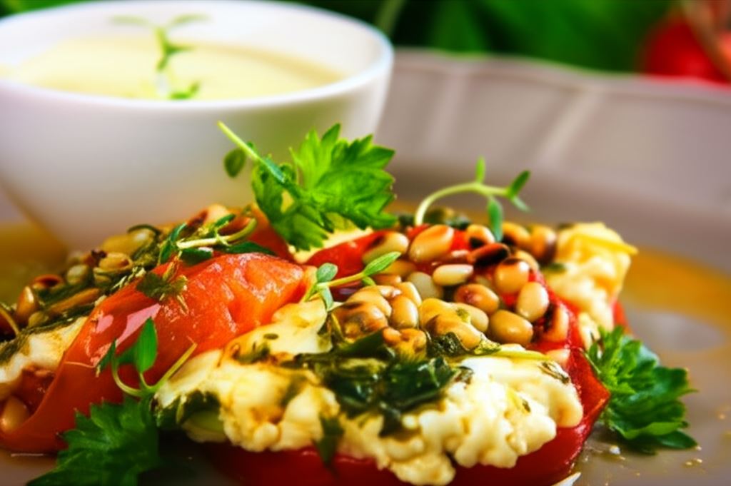 Pomidory z grilla z serem