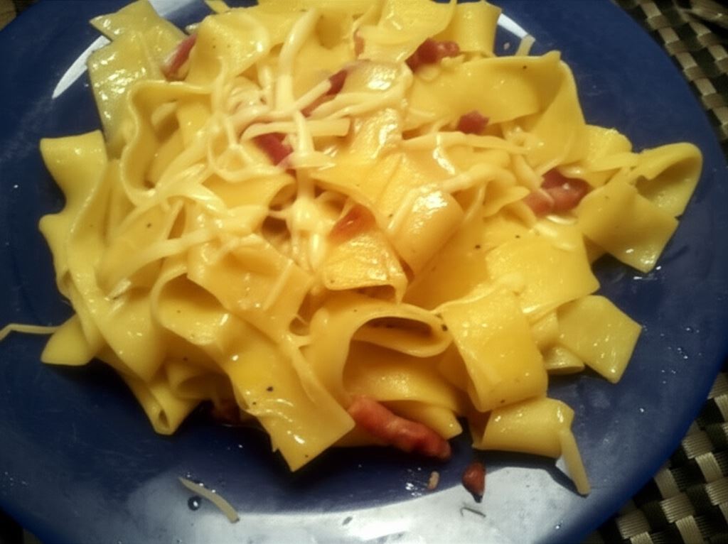 Prosty makaron z boczkiem