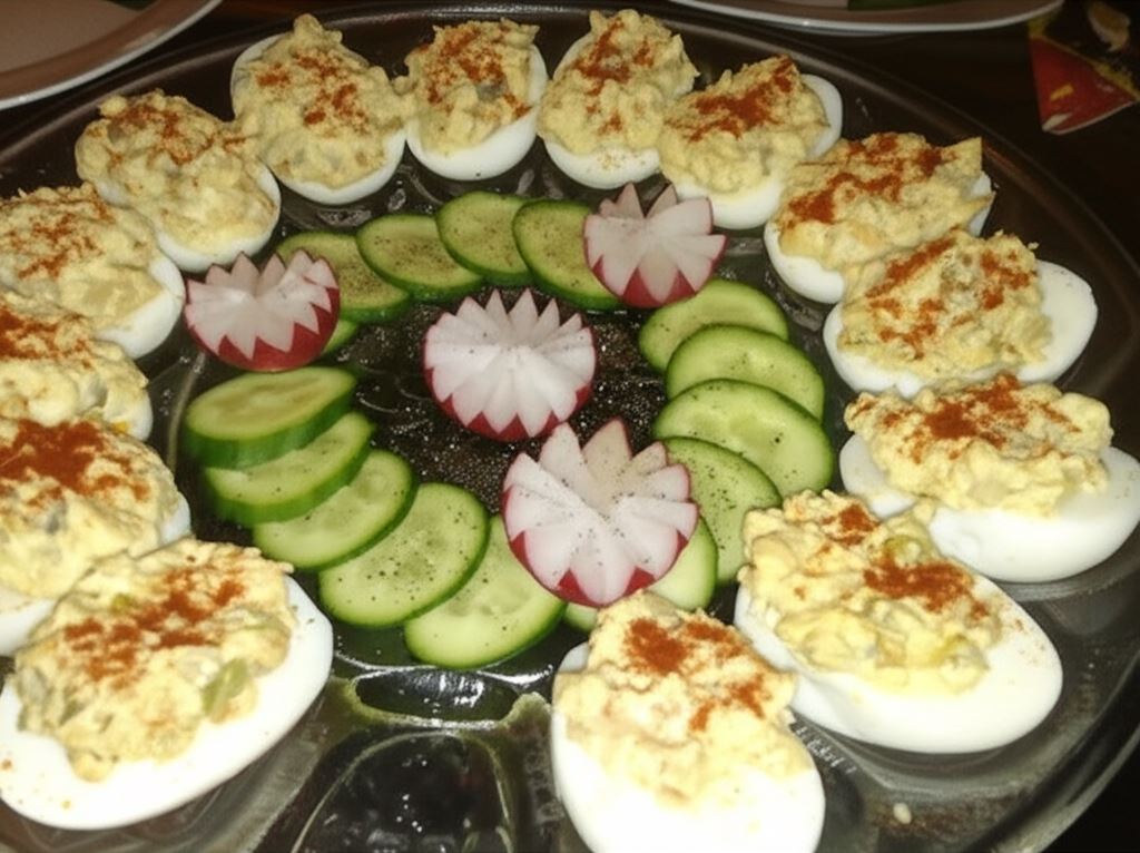 Jajka faszerowane z łososiem