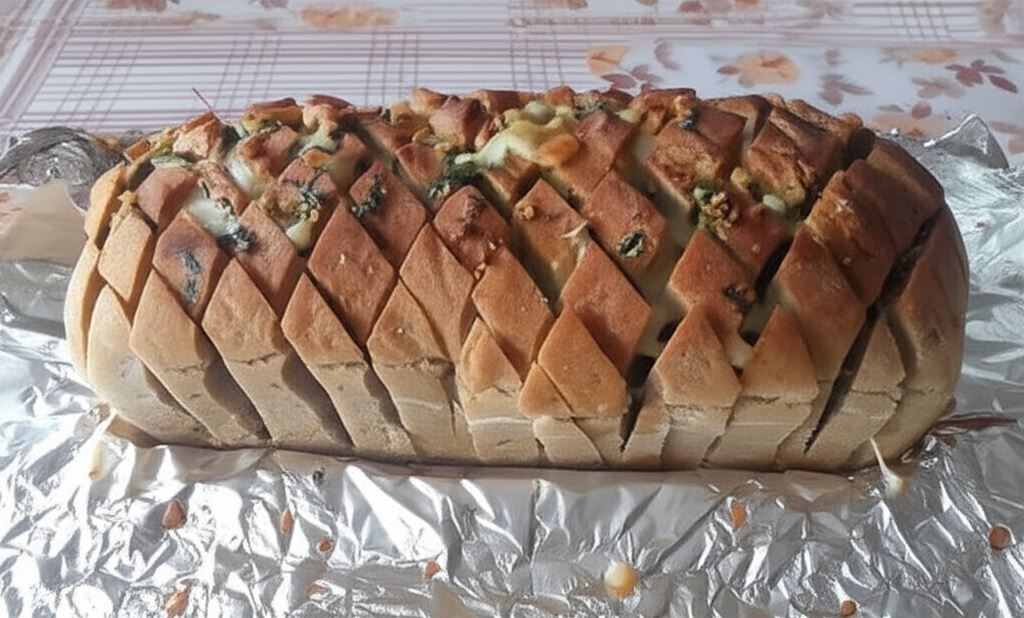 Chlebek z czosnkiem i serem