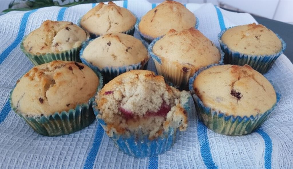 Muffinki bananowe z kawałkami czekolady