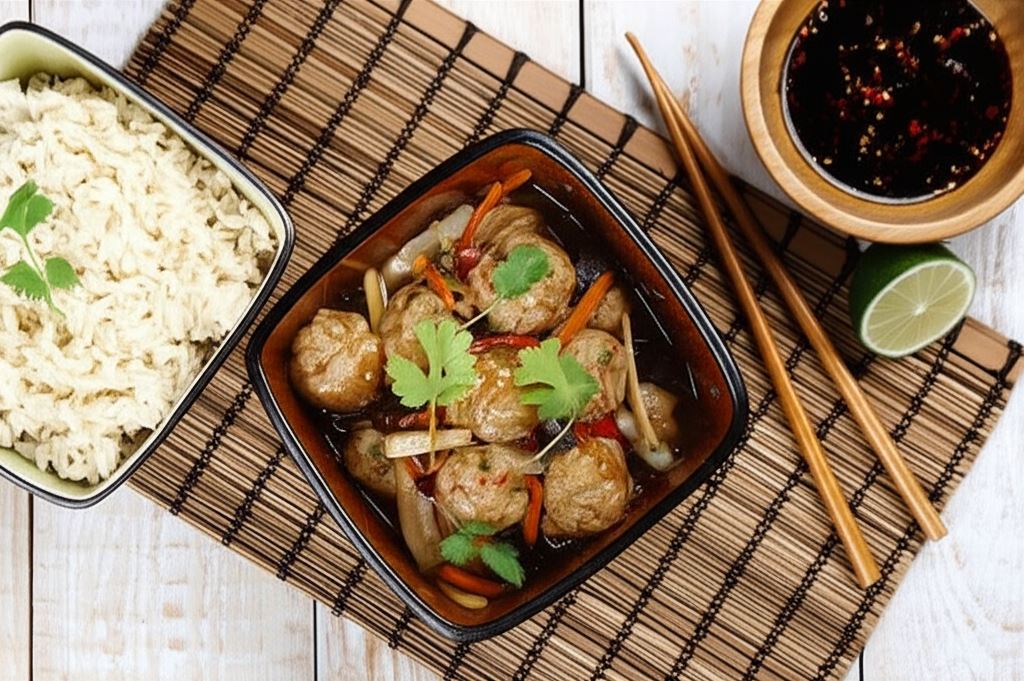 Pulpeciki w sosie teriyaki