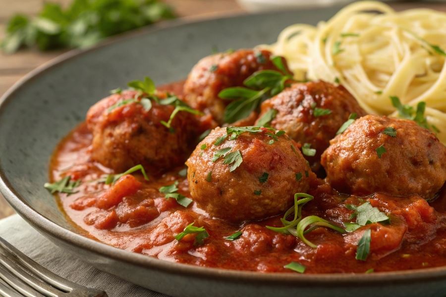 Pulpety drobiowe w sosie pomidorowym