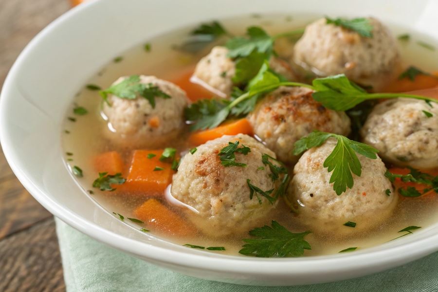 Pulpety drobiowe z ziołami i marchewką