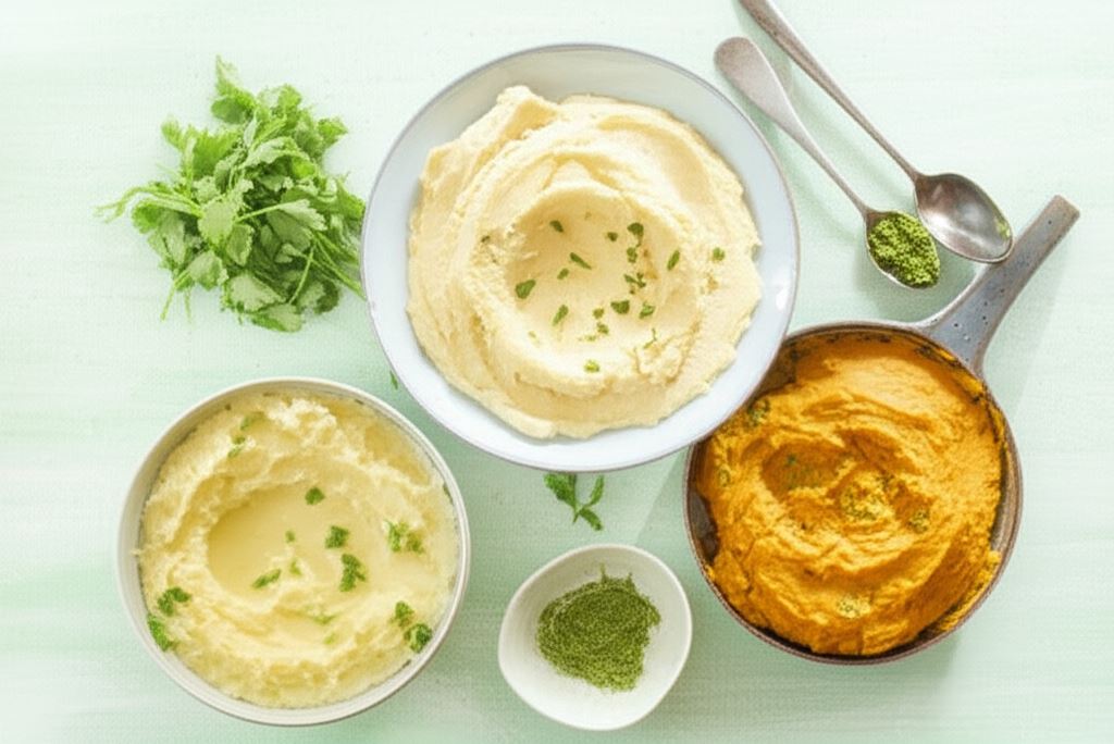 Puree ziemniaczane w trzech smakach