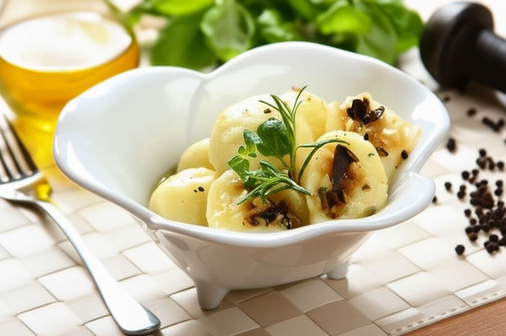 Pyzy z kapustą i grzybami