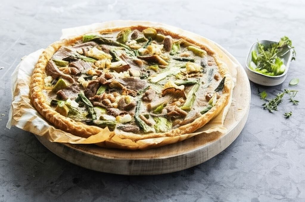 Quiche z szparagami