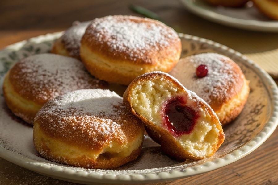 Racuchy drożdżowe jak pączki