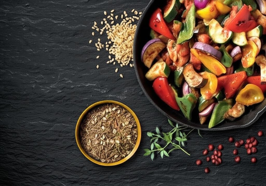 Ratatuj z pieczonymi warzywami