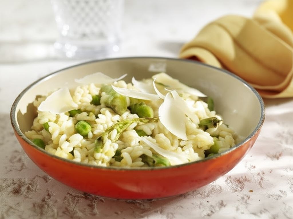 Risotto z groszkiem
