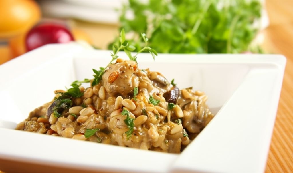 Risotto z grzybami (kurki