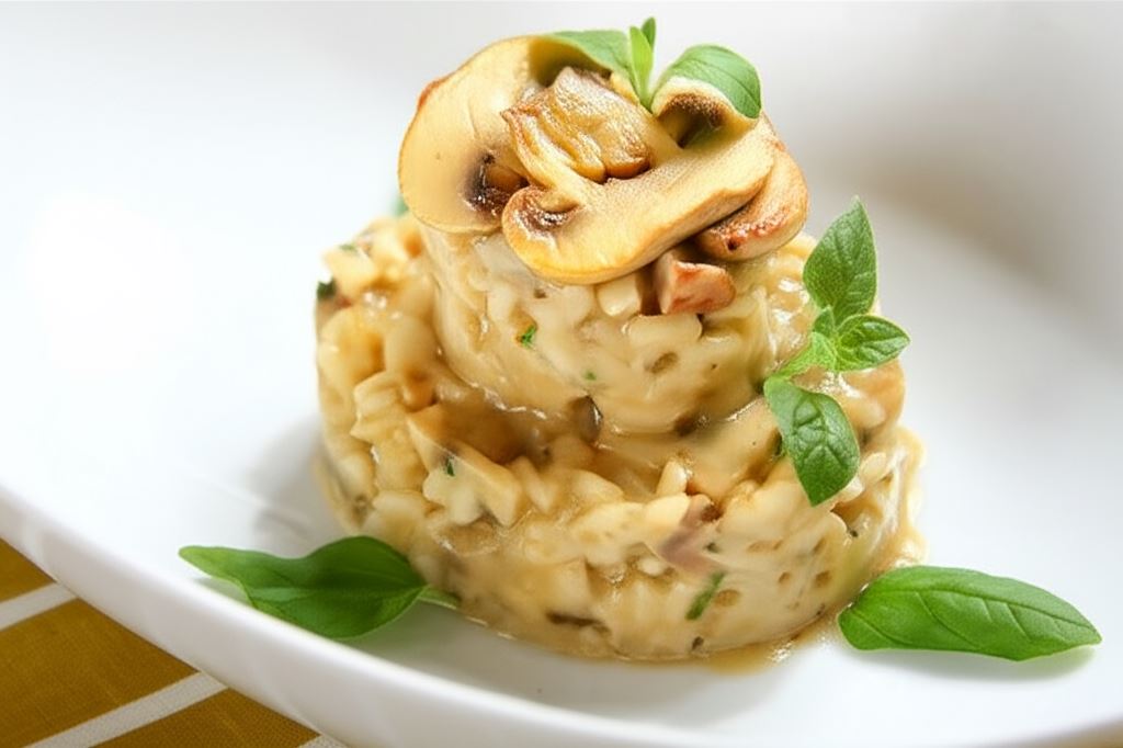 Risotto z kurczakiem i grzybami