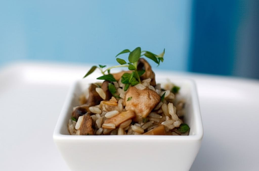 Risotto z pieczarkami i parmezanem