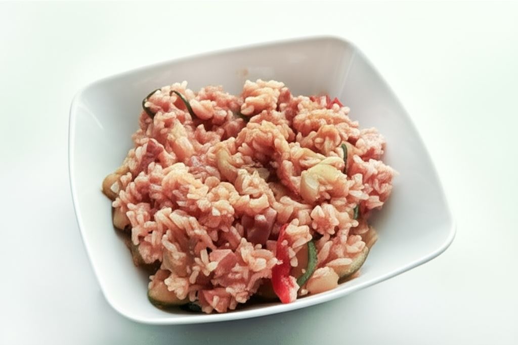 Risotto z pomidorami i cukinią
